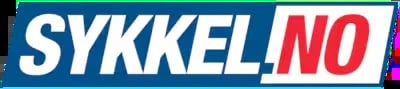 SYKKEL.NO logo with blue background and white and red text